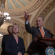 Senate Minority Leader Chuck Schumer, (D-NY) speaks during a during a news conference after a GOP caucus meeting on December 18, 2018 in Washington, DC.